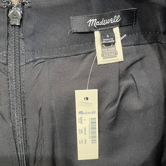 New Madewell Wool Blend Herringbone Assembly Mini Skirt Gray 4, S - Picture 7 of 9